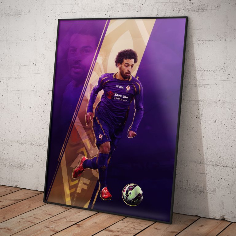 Mohamed Salah - zberateľský umelecký plagát s možnosťou rámovania, dizajnovaný s láskou.