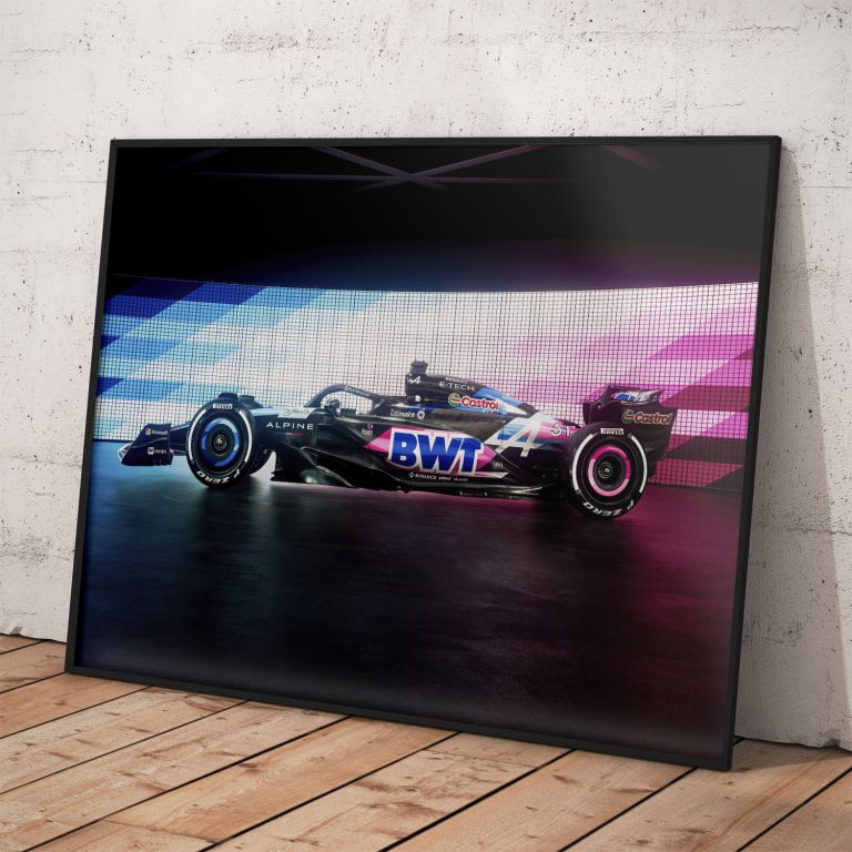 Tímový poster Alpine F1 sezóna 2025, BWT, pololesklý papier.