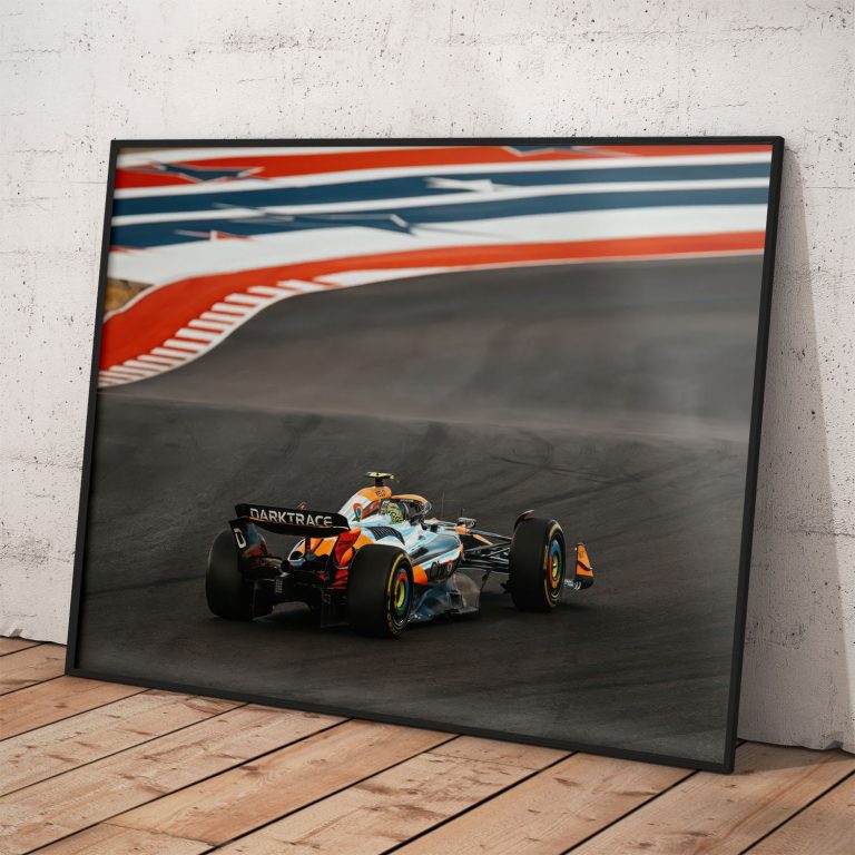 McLaren MCL39 2025 - kvalitný plagát s perleťovým efektom, voliteľný hliníkový rám.