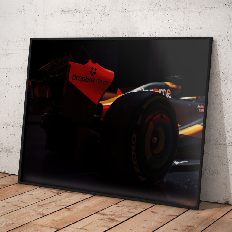Poster monopostu McLaren MCL39 pre sezónu 2025, kvalitná tlač a originálny tímový dizajn,