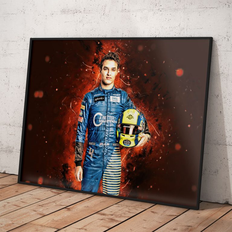 Umelecký plagát Lando Norris - kvalitná tlač na Slovensku, dostupný v rôznych veľkostiach.