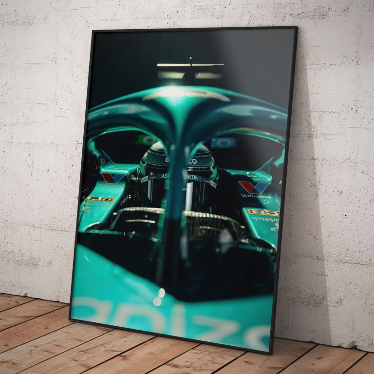 Aston Martin Formula 1 plagát sezóna 2025, kvalitný pololesklý papier, slovenský produkt