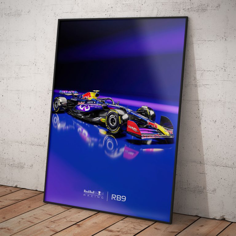 RedBull Racing RB9 2013 – slovenský plagát s pôsobivým dizajnom.