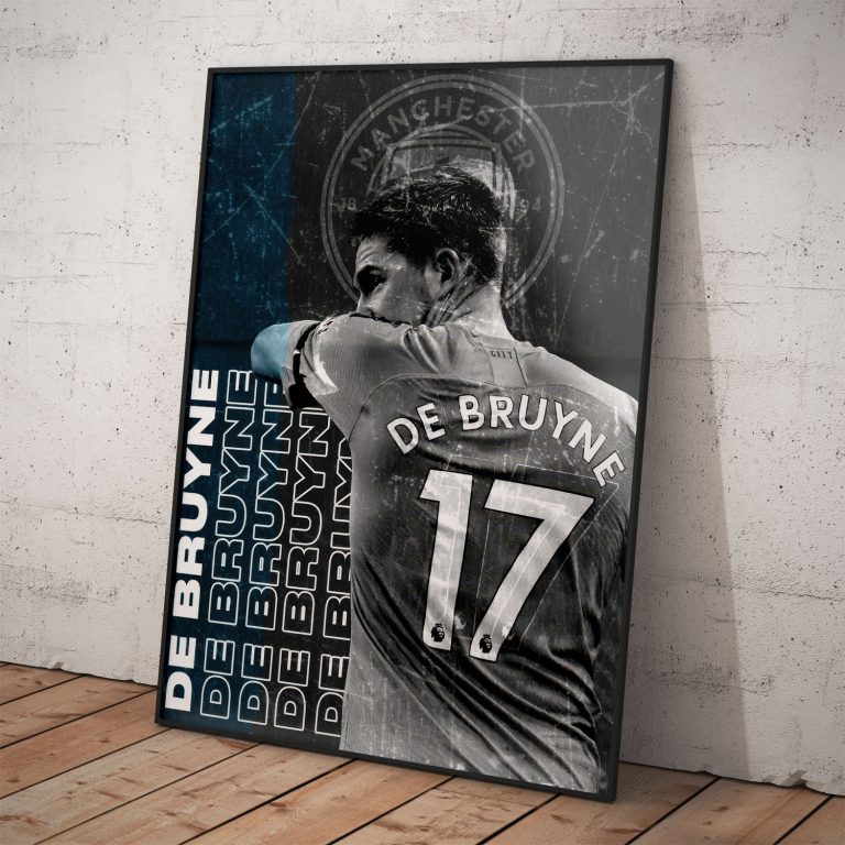 Kevin De Bruyne futbalový plagát s nápisom