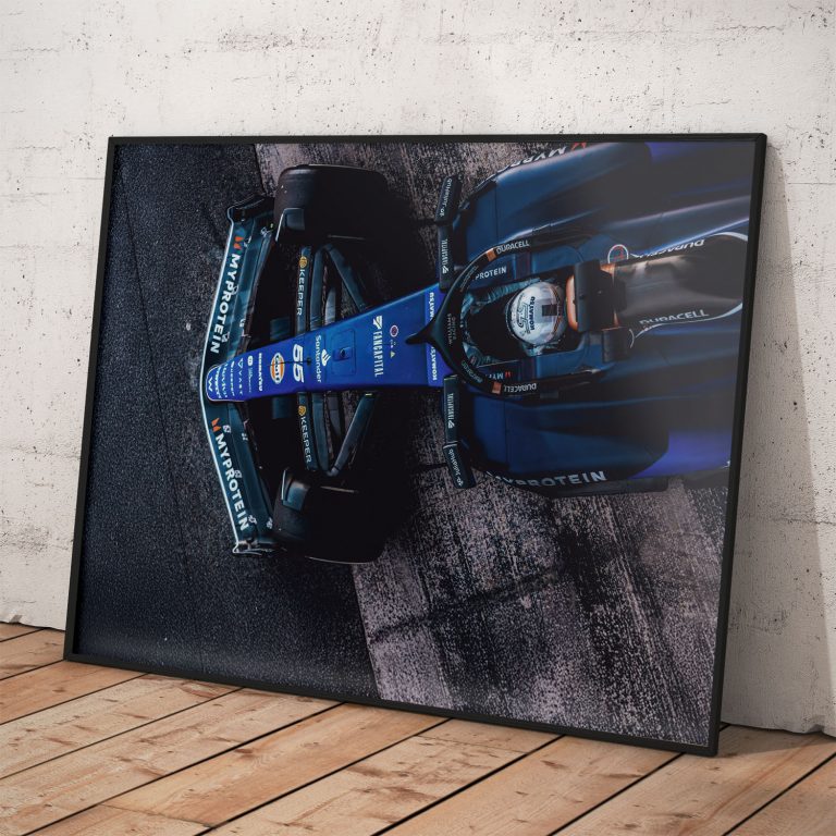 Plagát Carlos Sainz Jr. na monoposte Williams, kvalitný pololesklý papier
