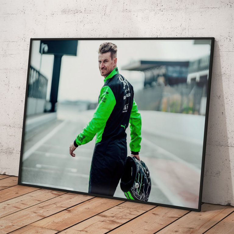 Plagát Nico Hülkenberg 2025 na kvalitnom pololesklom papieri