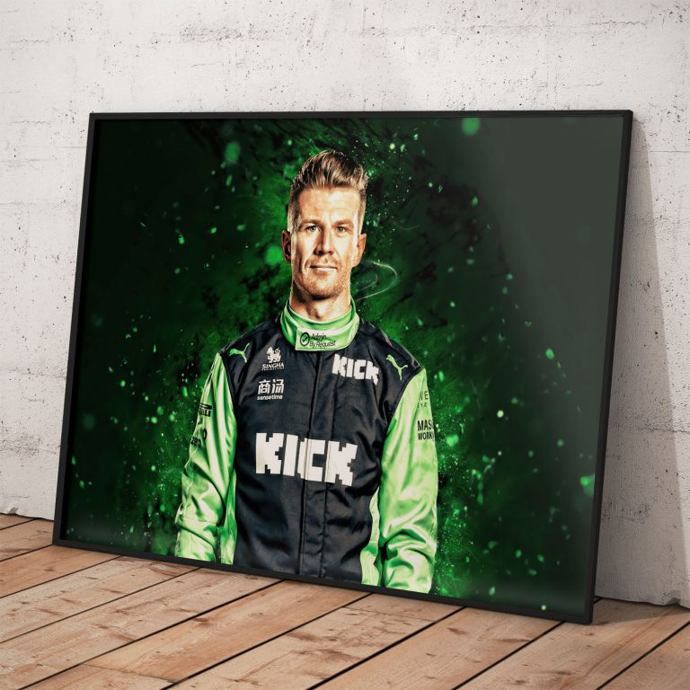 Umelecký poster Nico Hülkenberg s kvalitným pololesklým papierom a žiarivými farbami.