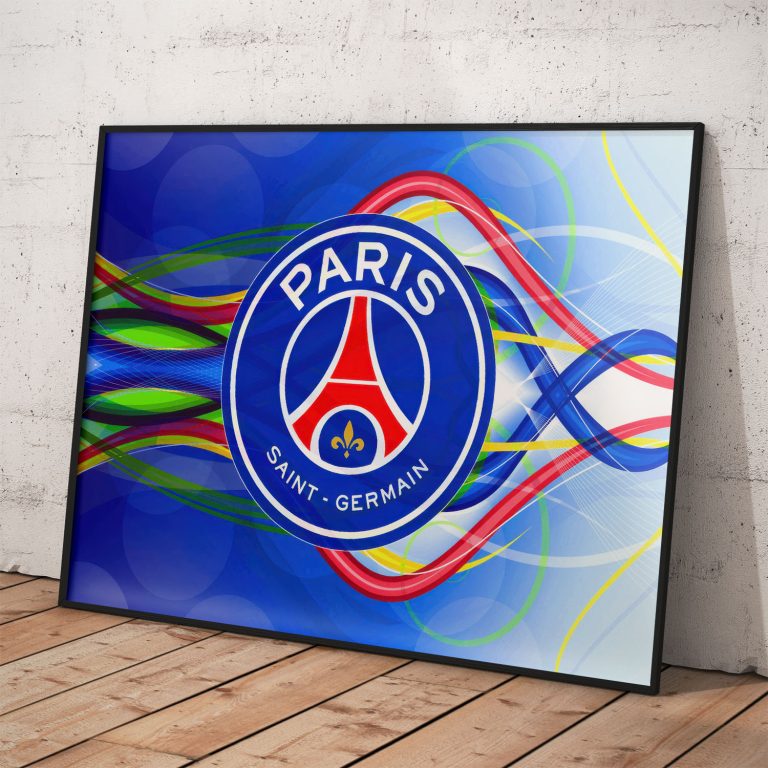 PSG plagát s farebným dizajnom na kvalitnom pololesklom papieri.