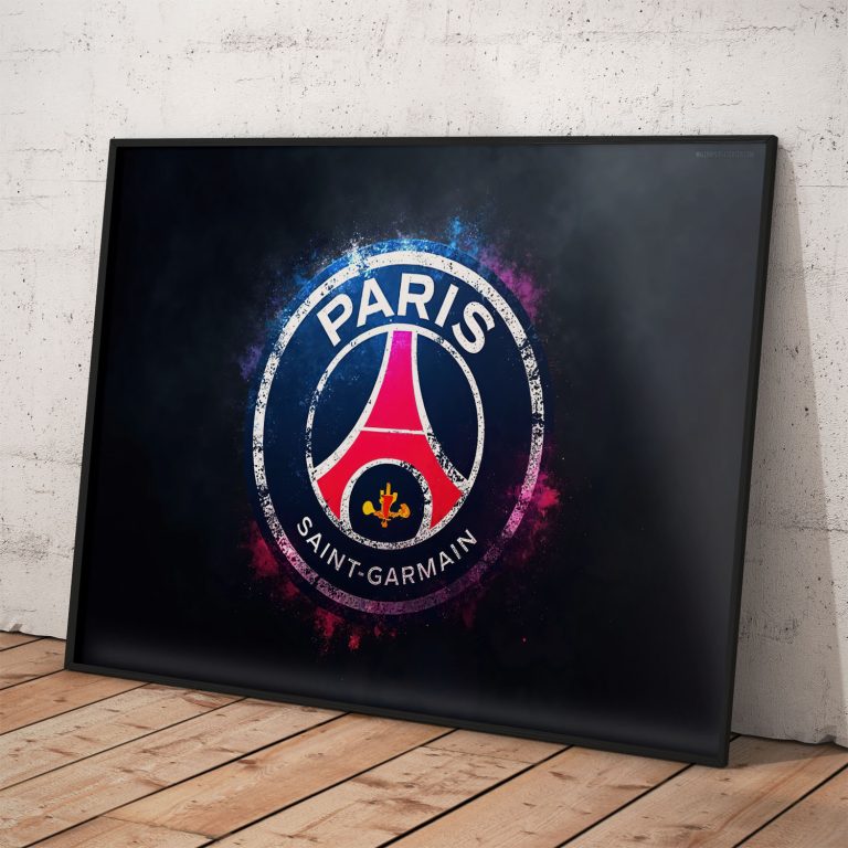 PSG futbalový plagát na kvalitnom pololesklom papieri