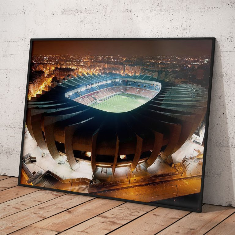 Poster PSG štadión Parc des Princes, kvalitný pololesklý papier