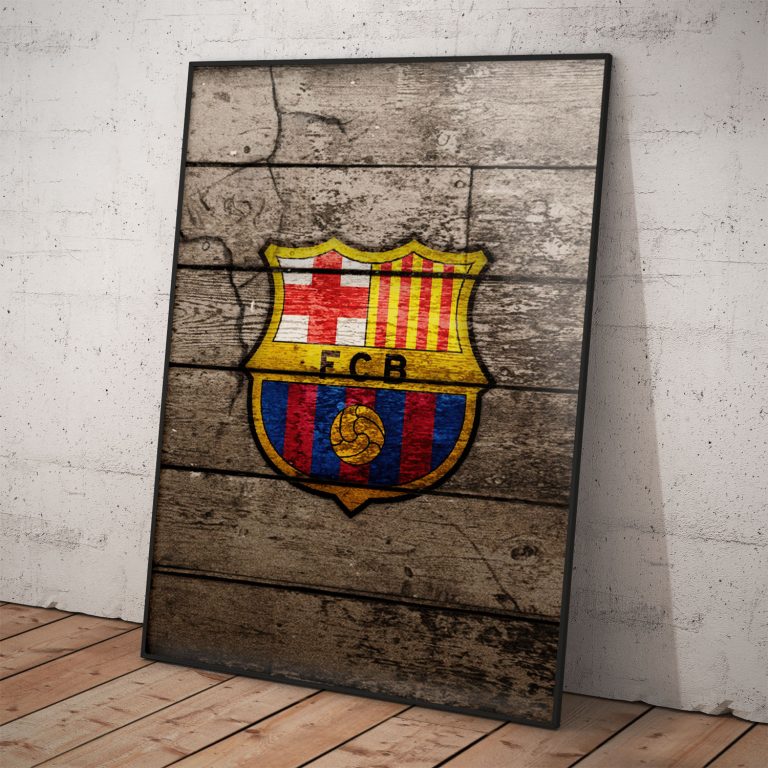 FC Barcelona plagát na kvalitnom pololesklom papieri s voliteľným rámovaním.