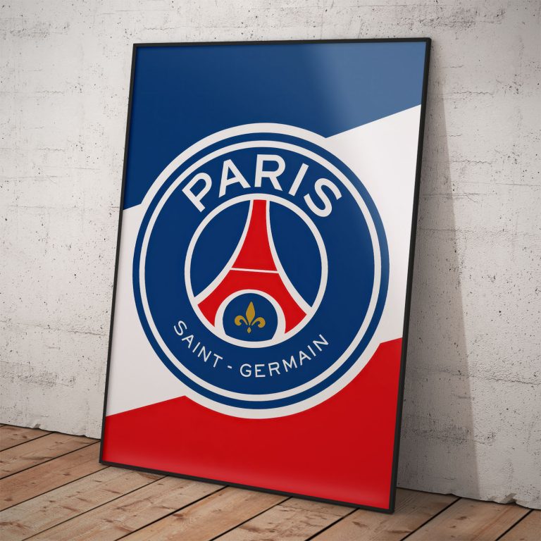 PSG plagát na kvalitnom pololesklom papieri s trikolórou
