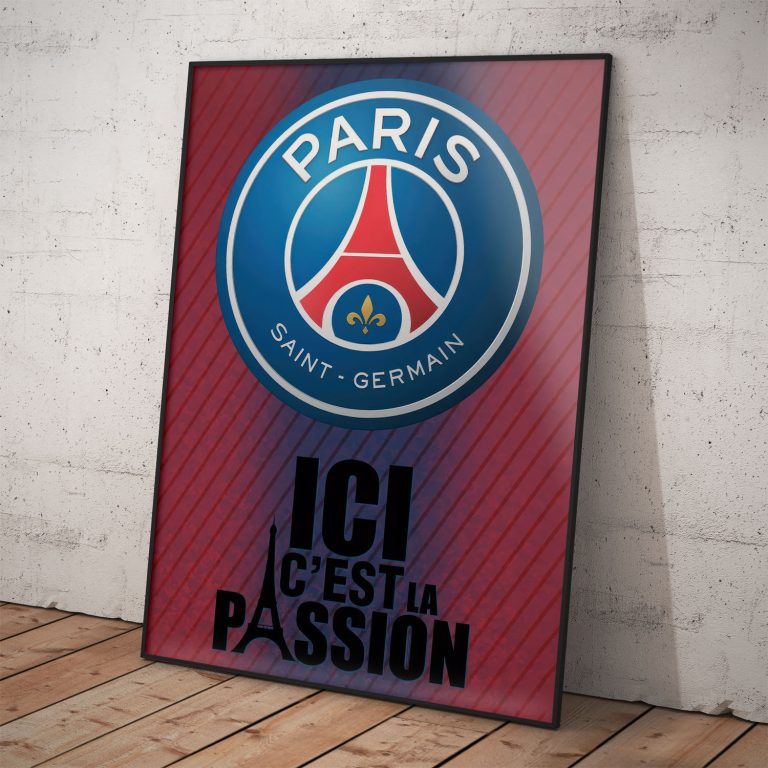 Originálny PSG klubový plagát na kvalitnom pololesklom papieri