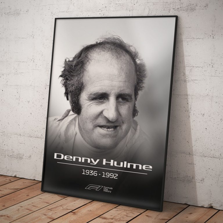 Poster na spomienku | Denny Hulme | Pamätná kolekcia na legendy Formula 1