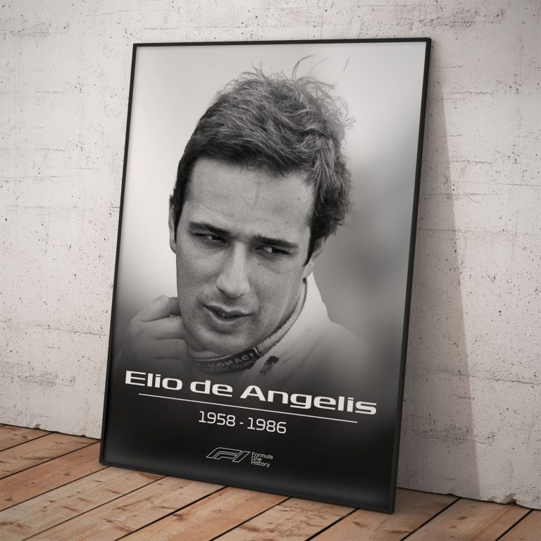 Poster na spomienku | Elio de Angelis | Pamätná kolekcia na legendy Formula 1