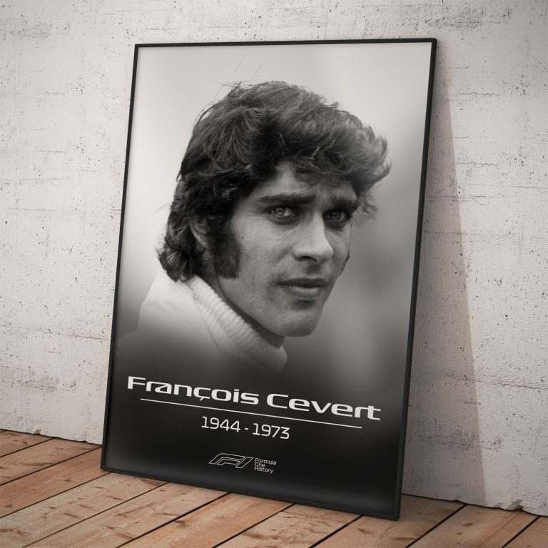 Poster na spomienku | Francois Cevert | Pamätná kolekcia na legendy Formula 1