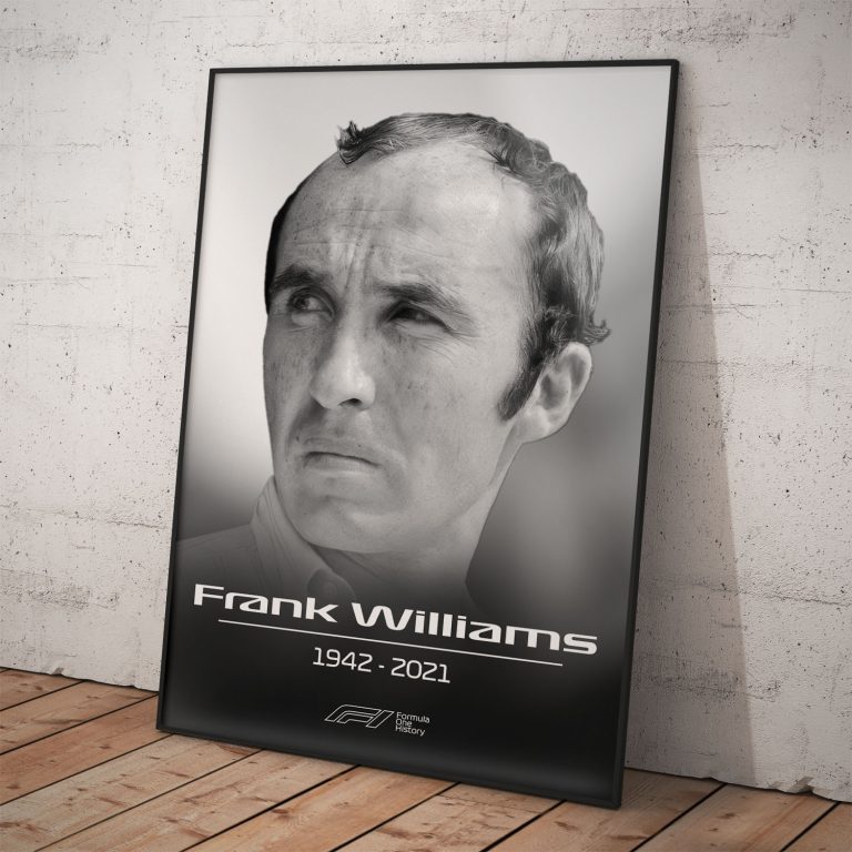 Poster na spomienku | Frank Williams | Pamätná kolekcia na legendy Formula 1