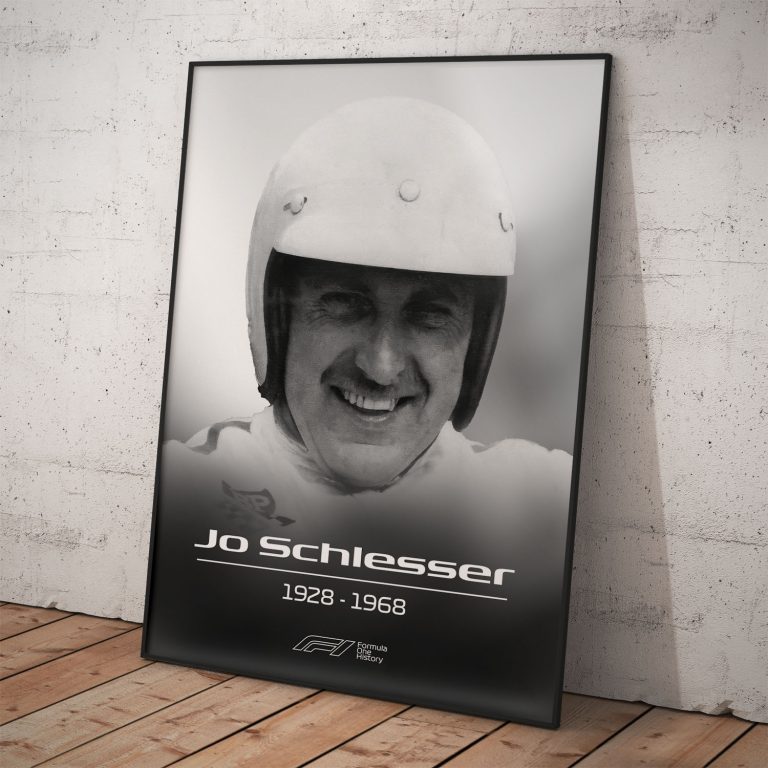 Poster na spomienku | Jo Schlesser | Pamätná kolekcia na legendy Formula 1