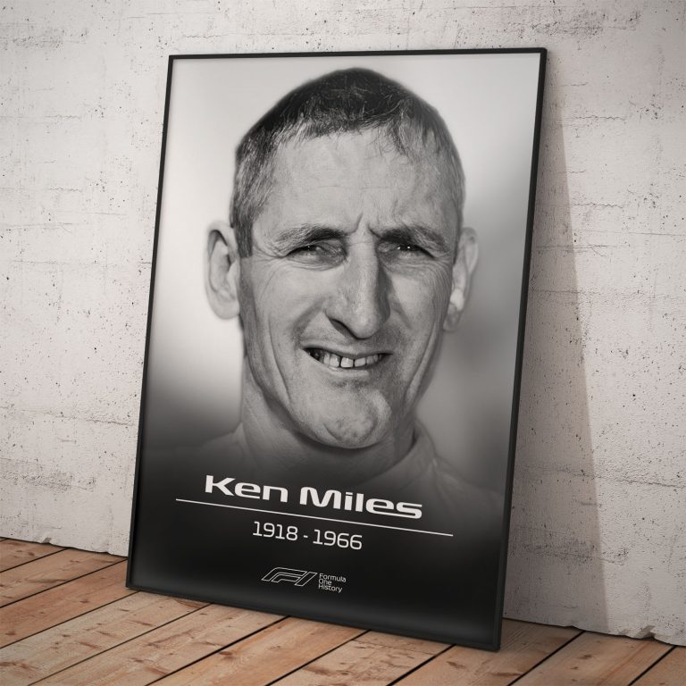 Poster na spomienku | Ken Miles | Pamätná kolekcia na legendy Formula 1