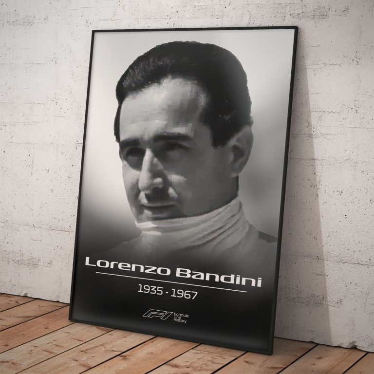 Poster na spomienku | Lorenzo Bandini | Pamätná kolekcia na legendy Formula 1