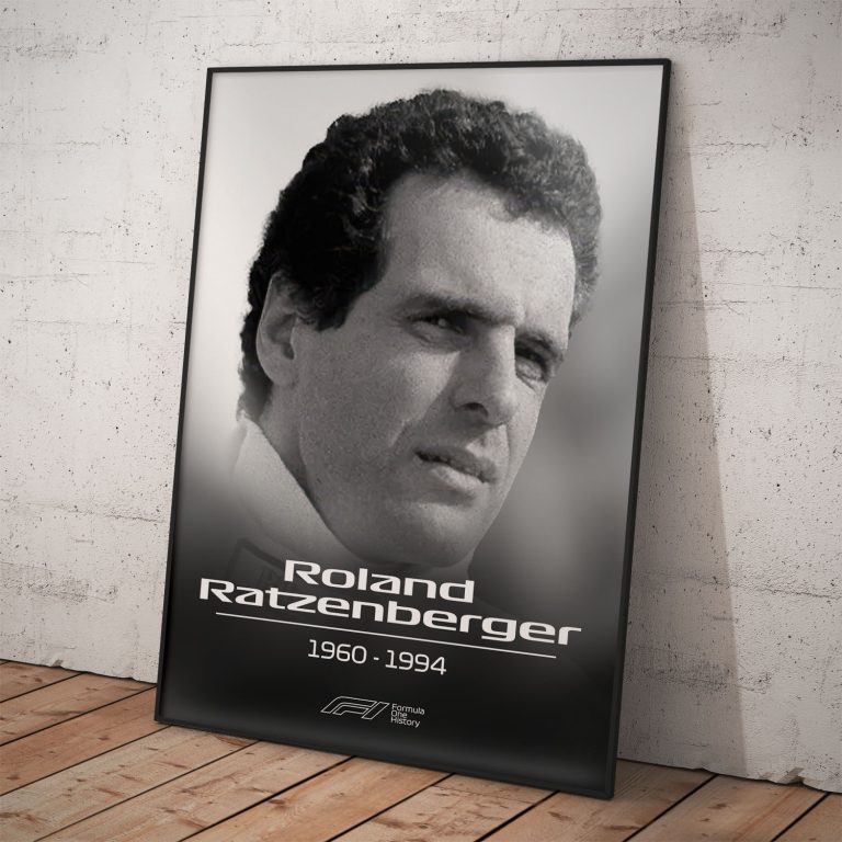 Poster na spomienku | Roland Ratzenberger | Pamätná kolekcia na legendy Formula 1