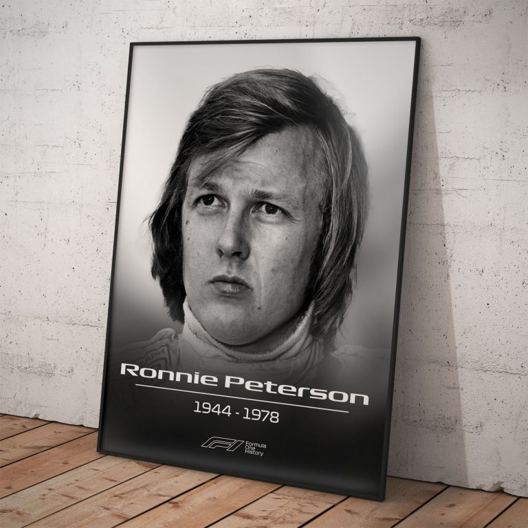 Poster na spomienku | Ronnie Peterson | Pamätná kolekcia na legendy Formula 1