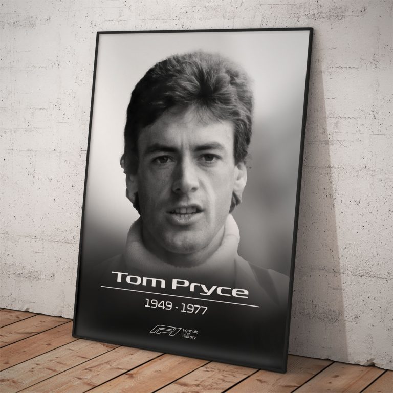 Poster na spomienku | Tom Pryce | Pamätnå kolekcia na legendy Formula 1