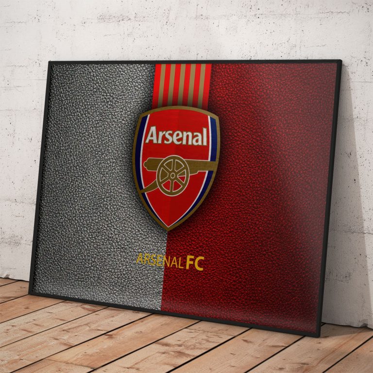 Plagát klubu Arsenal FC s kvalitným pololesklým papierom a voliteľným rámovaním.