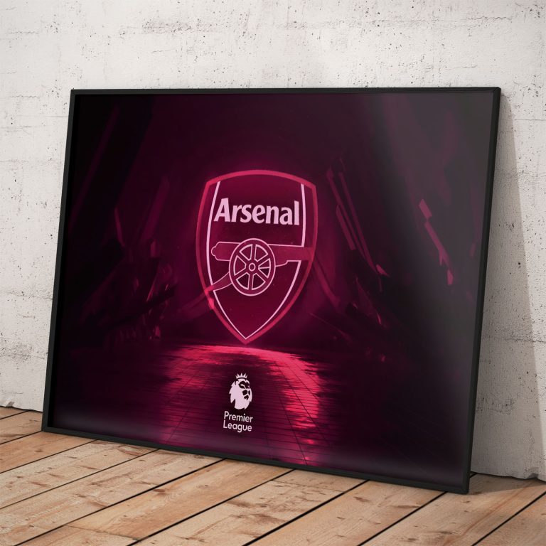 Plagát Arsenal FC na kvalitnom pololesklom papieri s logom klubu.