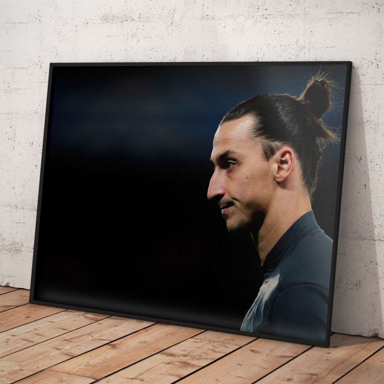 Plagát s portrétom Zlatana Ibrahimovića na kvalitnom pololesklom papieri