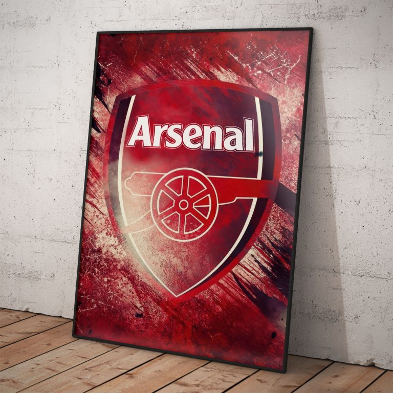 Plagát Arsenal FC s kvalitným pololesklým papierom a stálofarebnou tlačou