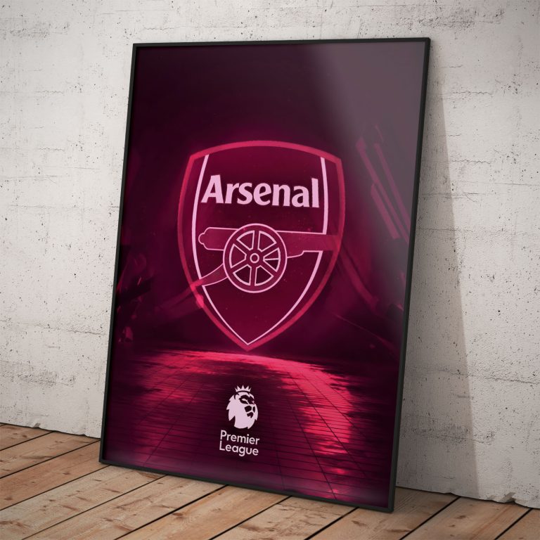 Plagát Arsenal FC s kvalitnou tlačou a voliteľným rámovaním