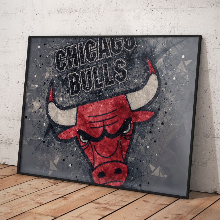 Chicago Bulls plagát na kvalitnom pololesklom papieri s perleťovým efektom.
