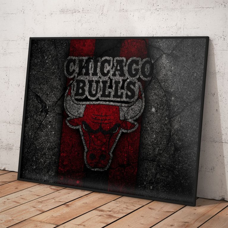 Plagát Chicago Bulls s výrazným maskotom, kvalitný pololesklý papier, rôzne rozmery