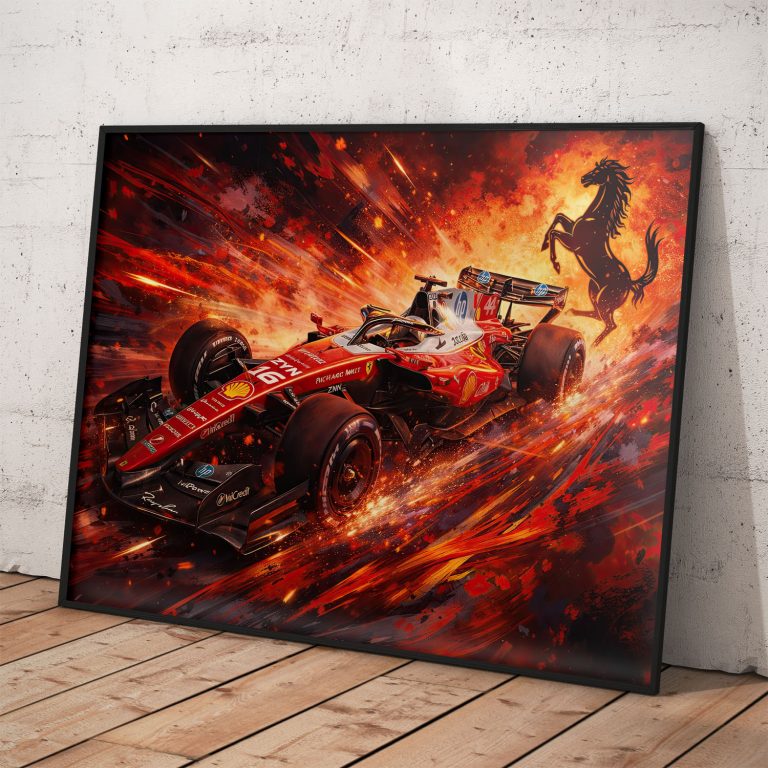 Plagát Scuderia Ferrari SF-26 s kvalitnou tlačou a voliteľným rámovaním