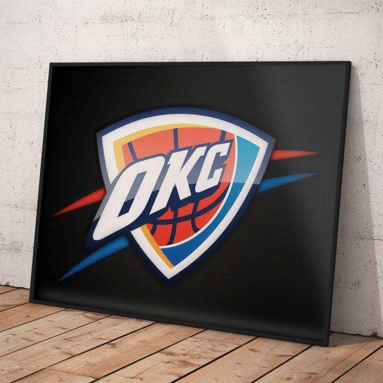OKC Thunder poster – NBA basketbalový tím z USA