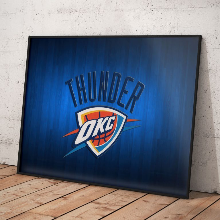 OKC Thunder NBA poster – basketbalový suvenír USA