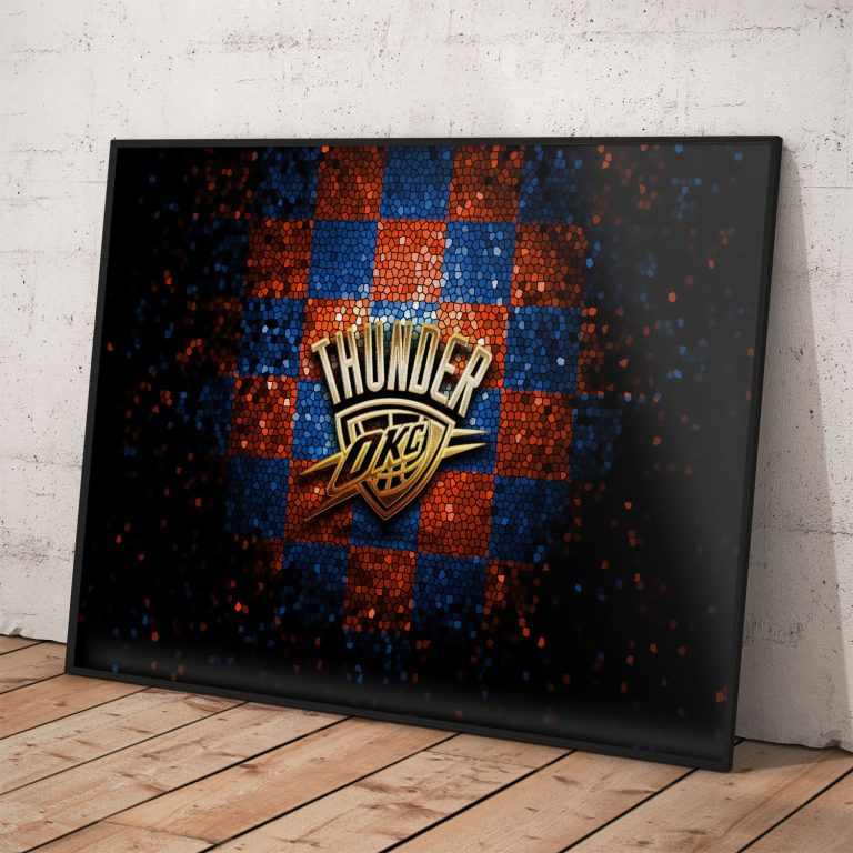 OKC Thunder NBA poster – basketbalový suvenír USA