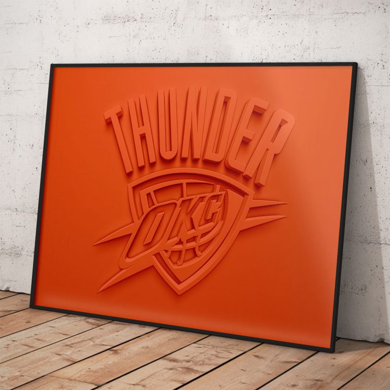 Oklahoma City Thunder plagát – NBA basketbalový darček