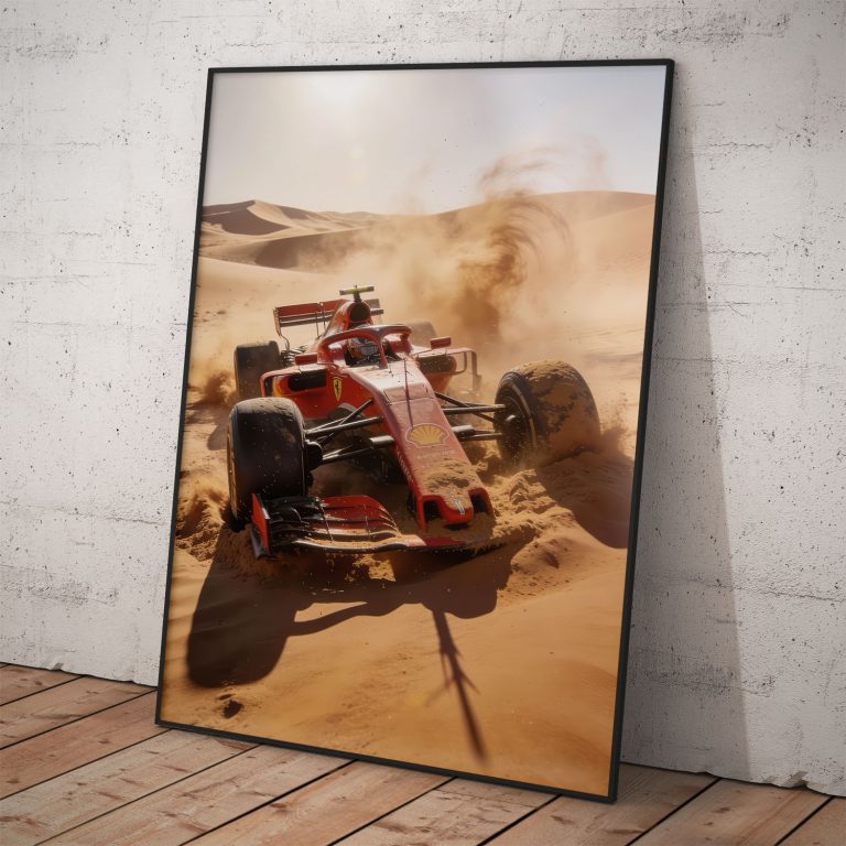 Scuderia Ferrari plagát s kvalitnou pololesklou tlačou a voliteľným hliníkovým rámom.