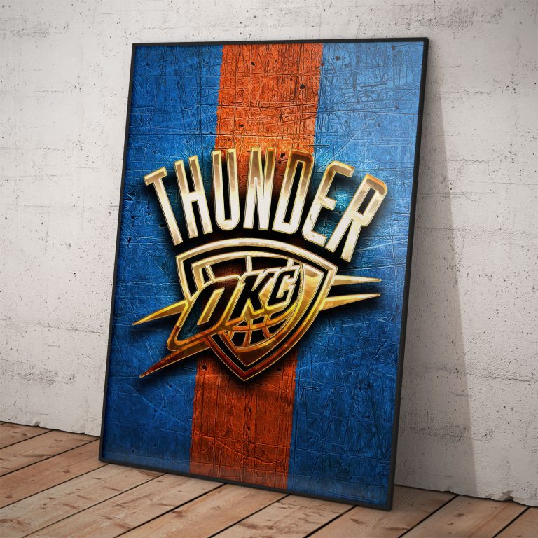 OKC Thunder poster – NBA basketbalový tím z USA