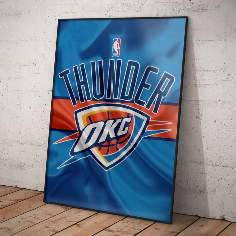 OKC Thunder poster – NBA basketbalový tím z USA