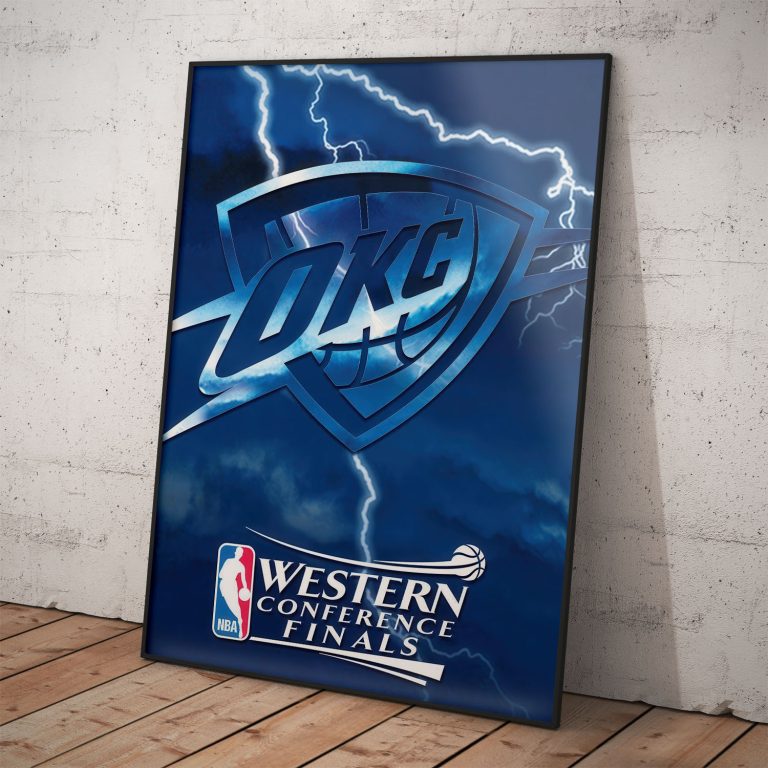 OKC Thunder poster – NBA basketbalový tím z USA
