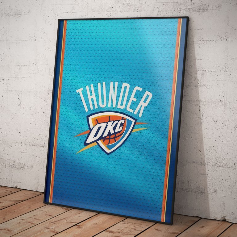 OKC Thunder poster – NBA basketbalový tím z USA