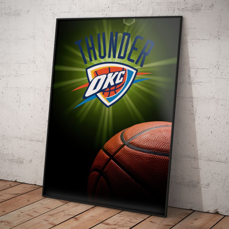 Oklahoma City Thunder NBA plagát – basketbalový obraz USA