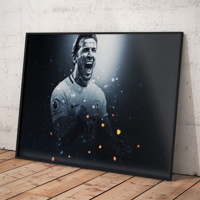 Plagát Harry Kane - originálny darček pre každého fanúšika Tottenhamu. Kvalitná UV stála tlač.