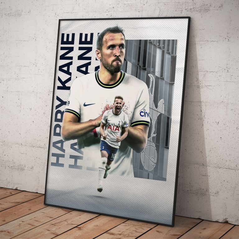 Plagát Harry Kane pre fanúšikov Tottenhamu s kvalitným pololesklým papierom a žiarivými farbami.