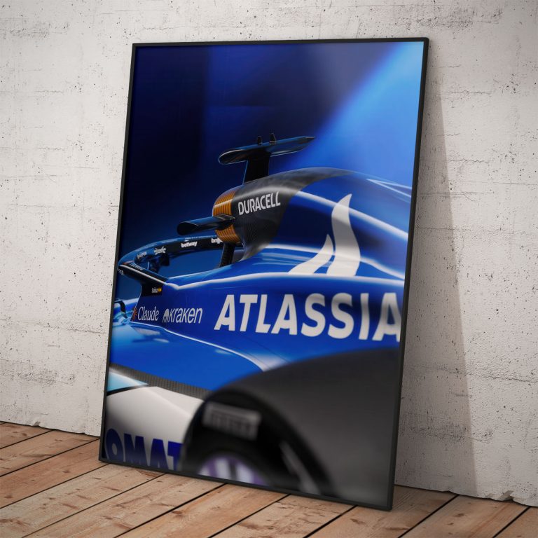 Plagát Williams Racing monopost FW48 s kvalitnou tlačou a žiarivými farbami.
