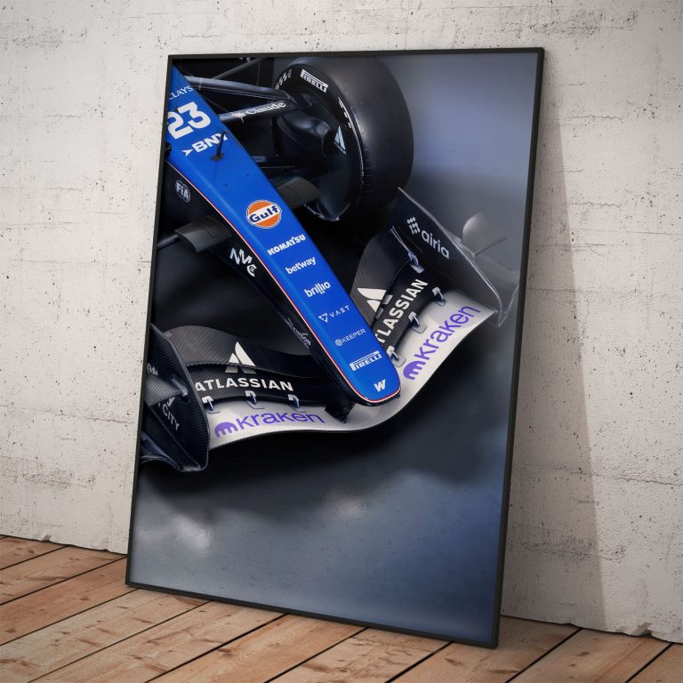 Plagát Williams Racing monopost FW48 s kvalitnou tlačou a žiarivými farbami.