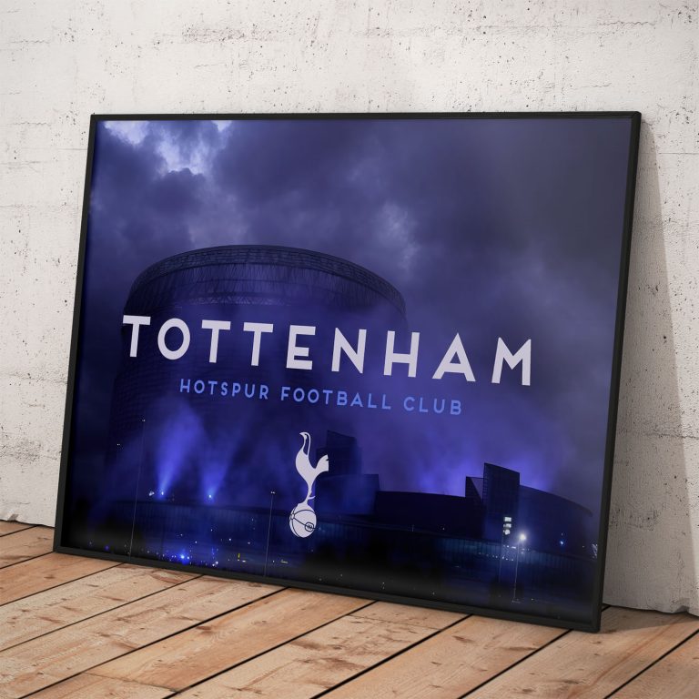 Plagát Tottenham Hotspur FC s motívom štadiónu, kvalitný papier a tlač.